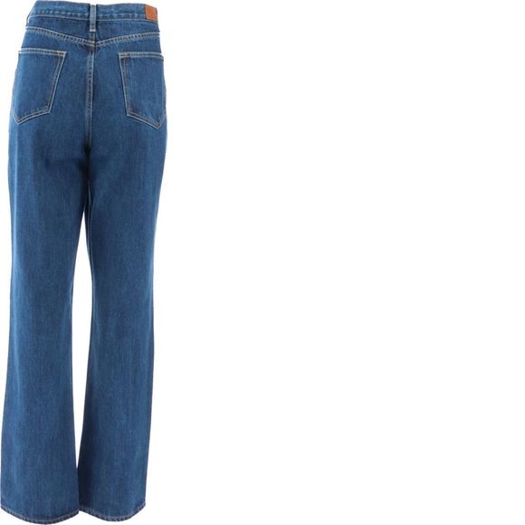 Lands' End Women's High-Rise Straight Leg Jean Medium Wash 16 NEW 435781 - Picture 4 of 7